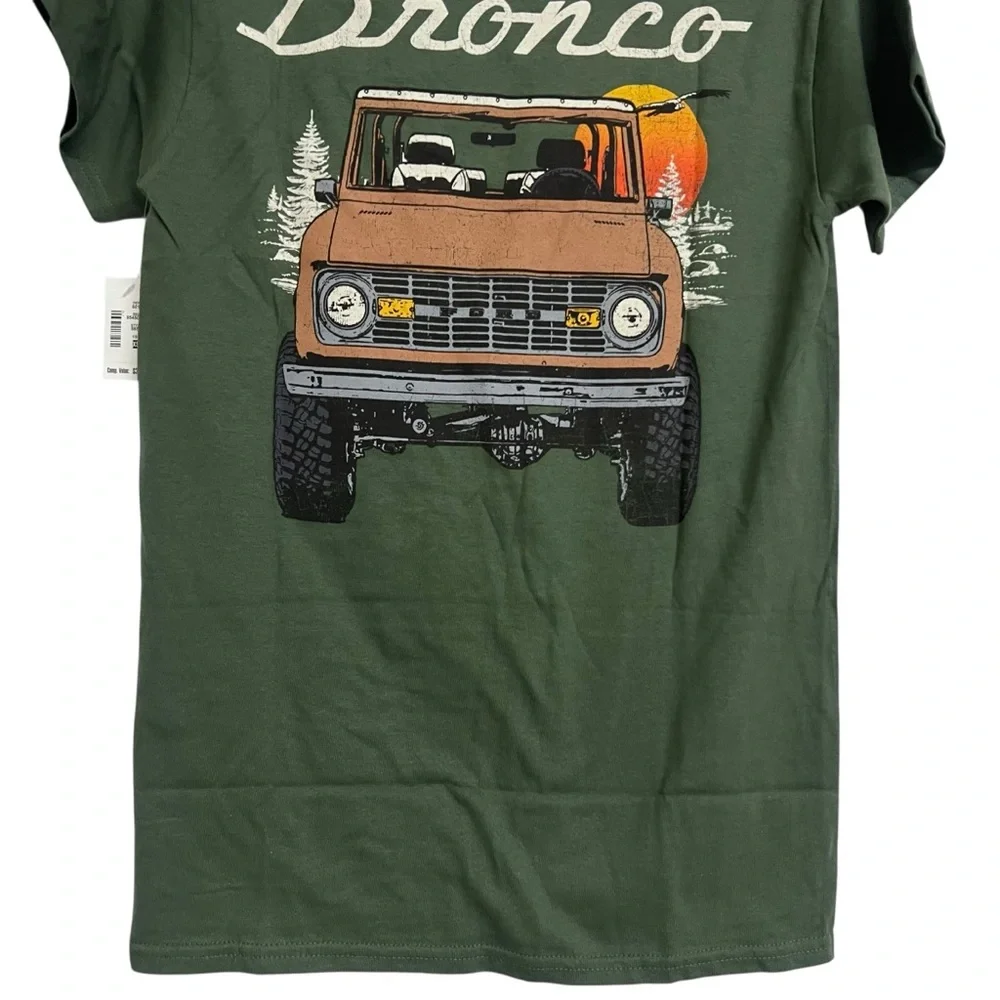 NWT Ford Bronco Relaxed Dark Green Tee Short Sleeve Shirt XS‎ Unisex - Picture 6 of 7